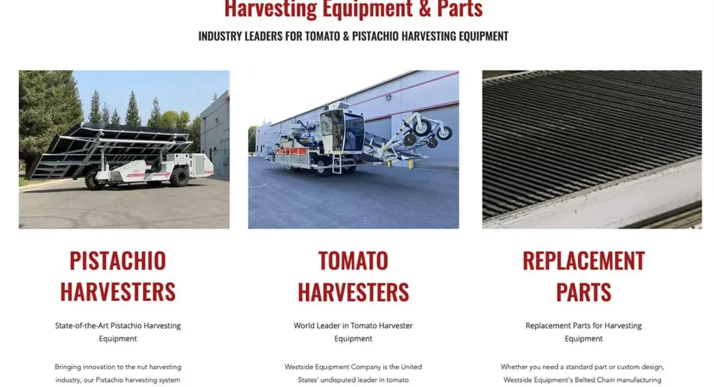 Westside Equipment Website